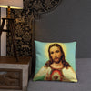 Jesus Sacred Heart (Blue Sky) Pillow