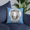 Lion of Nazareth Blue Pillow