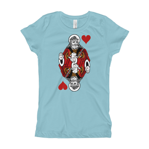 Jesus King of Hearts Girl's T-Shirt