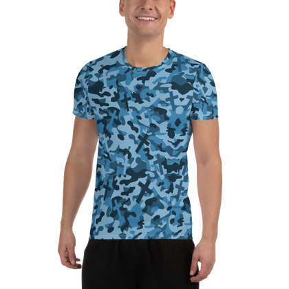 Blue Christian Camouflage T-shirt