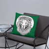 Lion of Nazareth Green Pillow