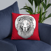 Lion of Nazareth Red Pillow
