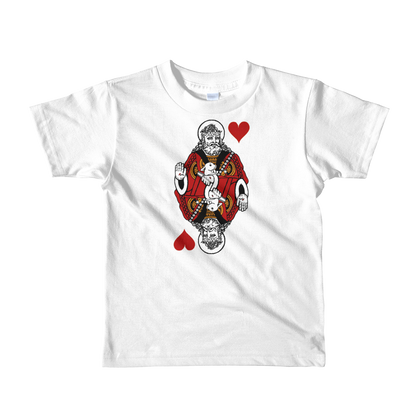 Jesus King of Hearts Short Sleeve Kids T-shirt (2YRS to 6YRS)