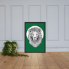 Lion of Nazareth Green Framed poster