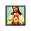Jesus Sacred Heart (Blue Sky) Framed poster