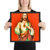 Jesus Pop Art Framed poster