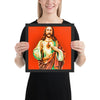 Jesus Pop Art Framed poster