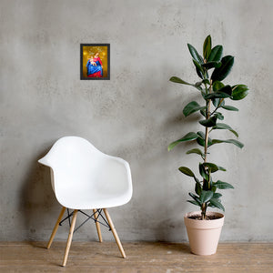 Seated Madonna and Child Framed poster