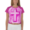 Cross Flower Burst Crop T-shirt